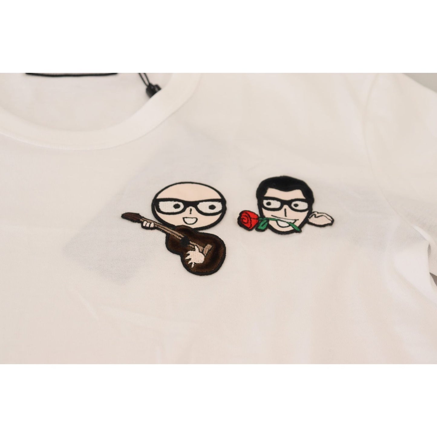 Dolce & Gabbana Elegant White Crewneck Cotton T-Shirt Dolce & Gabbana