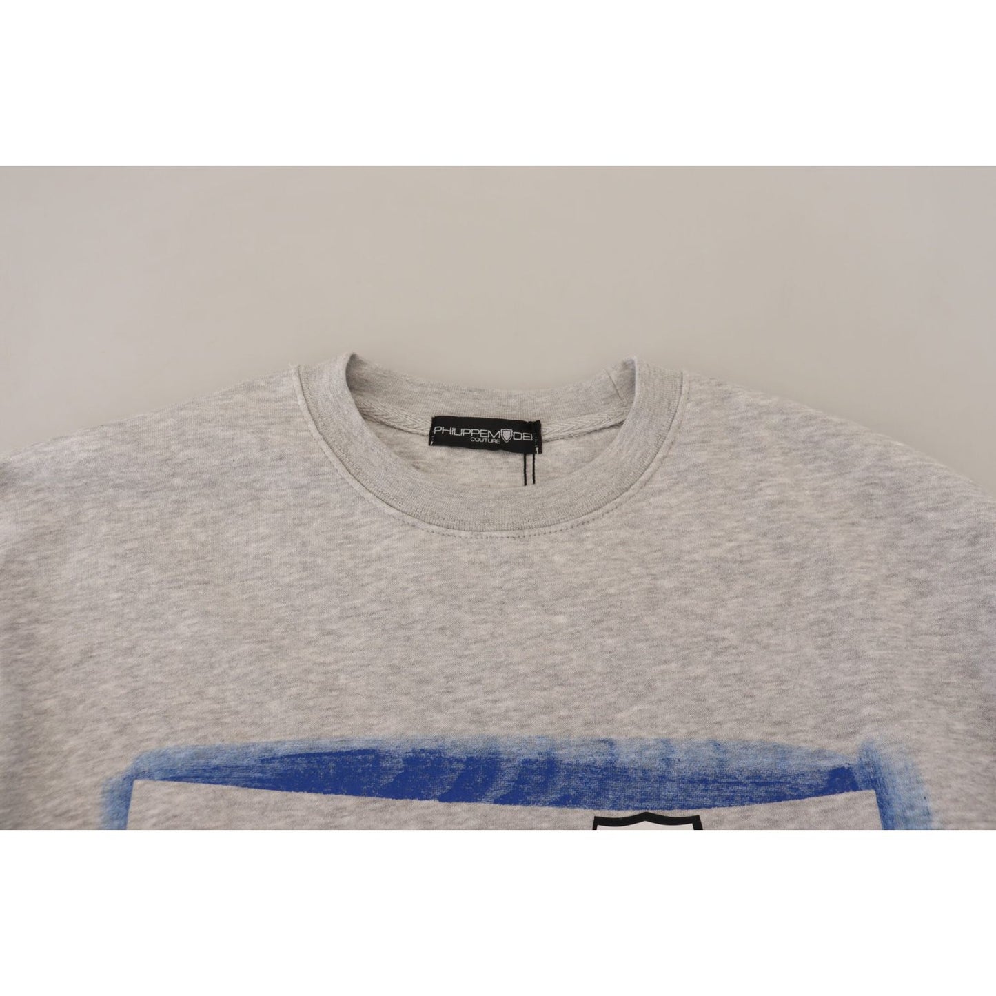 Philippe Model Gray Printed Long Sleeves Pullover Sweater