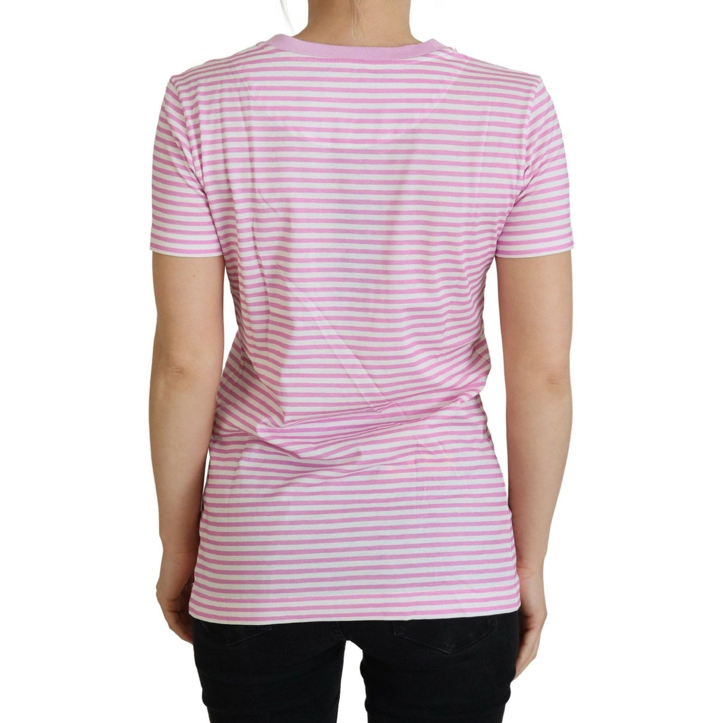 Dolce & Gabbana Exclusive Striped Love Affair Cotton Tee Dolce & Gabbana