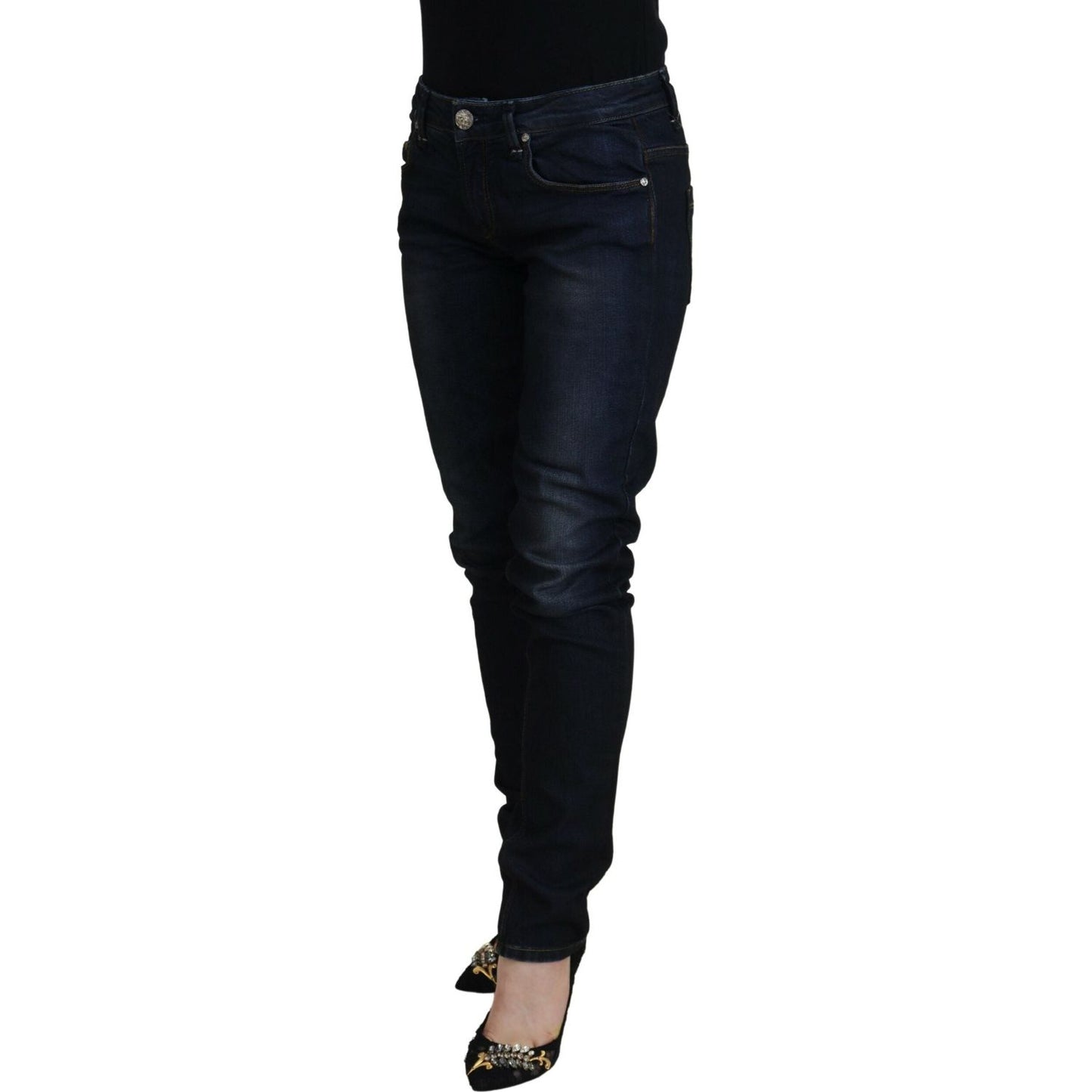 Acht Chic Low Waist Denim Skinny Jeans Acht