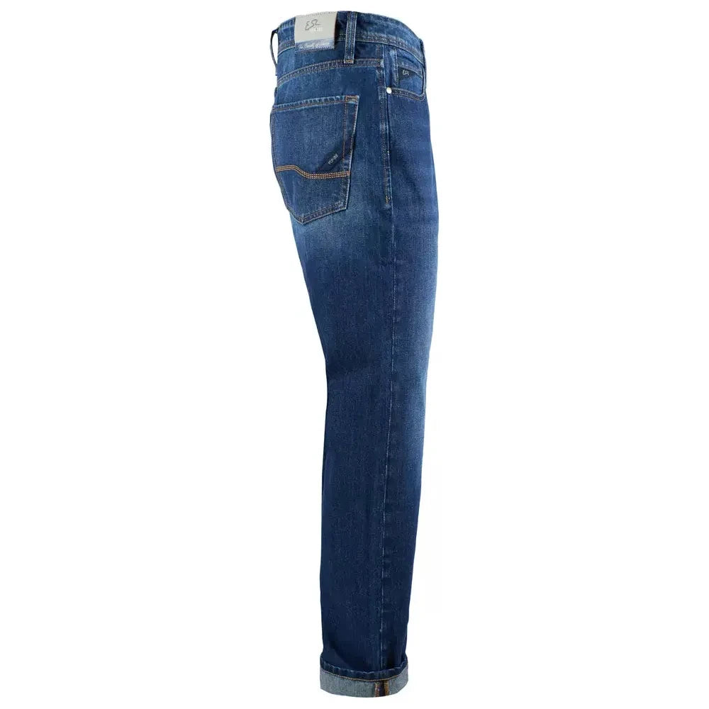 Yes Zee Blue Cotton Mens Jeans Yes Zee