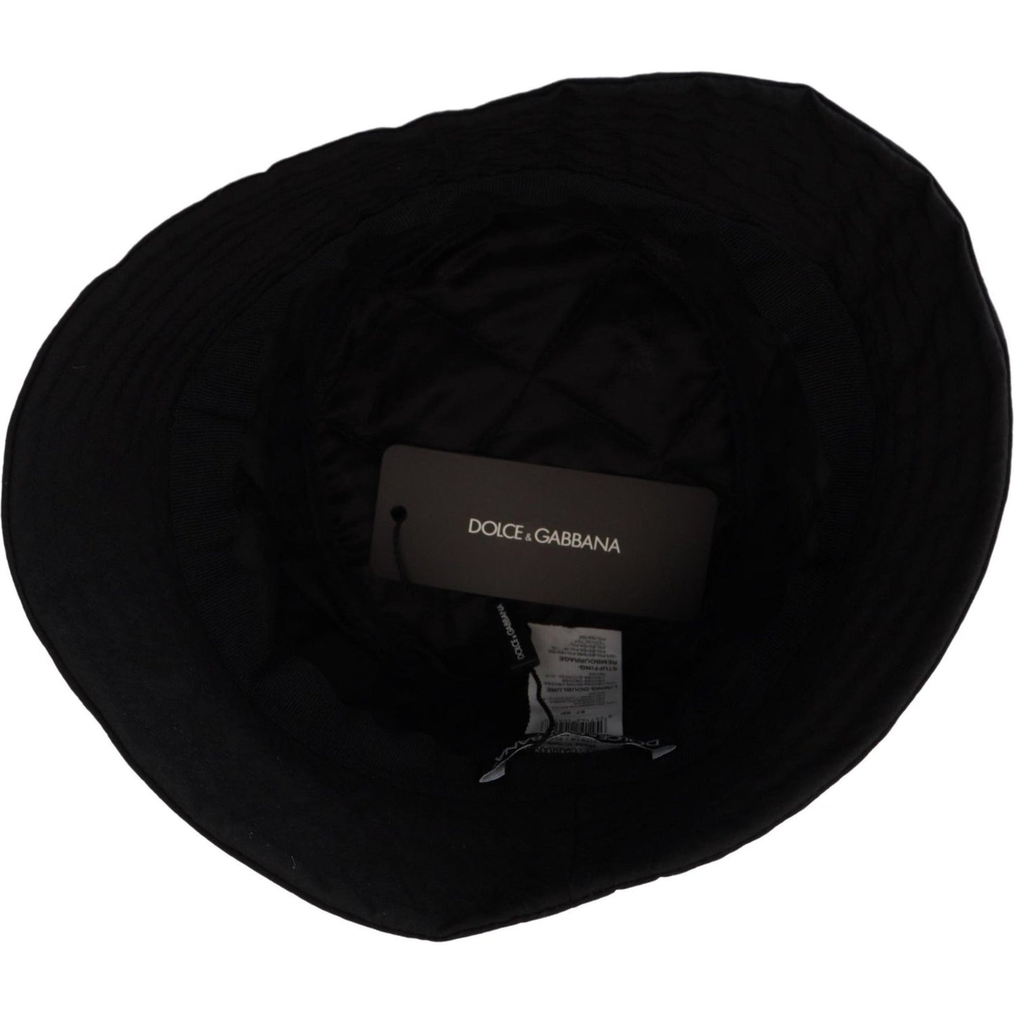 Dolce & Gabbana Elegant Black Bucket Cap Dolce & Gabbana