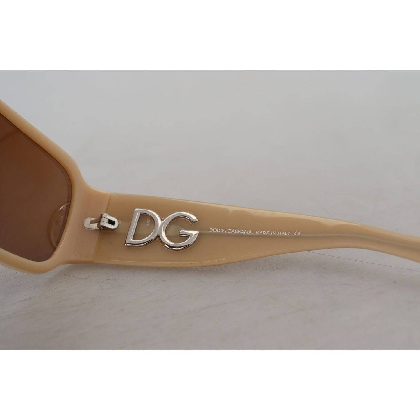 Dolce & Gabbana Elegant Cream Swarovski Sunglasses Dolce & Gabbana