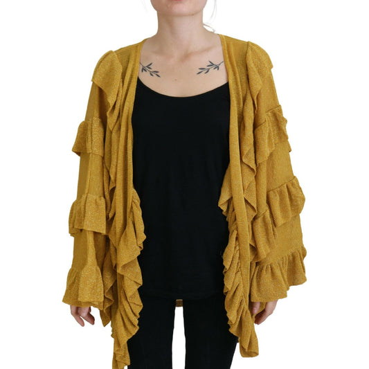 Elegant Gold Cardigan Sweater