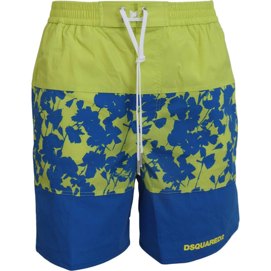 Dsquared² Exquisite Blue Green Swim Shorts Boxer Dsquared²