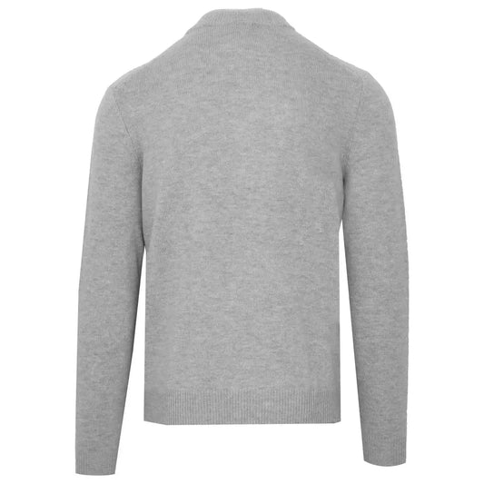 Malo Gray Wool Men's Turtleneck Sweater Malo