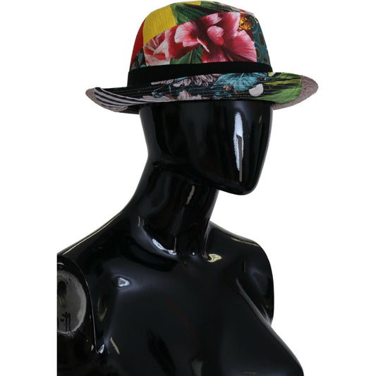 Dolce & Gabbana Eclectic Chic Multicolor Fedora Cap Dolce & Gabbana