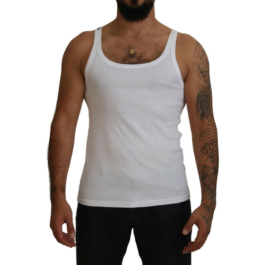 Dolce & Gabbana Elegant White Sleeveless Tank T-Shirt Dolce & Gabbana