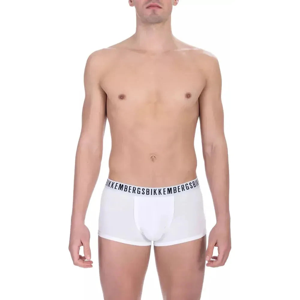 Bikkembergs White Cotton Men's Trunk
