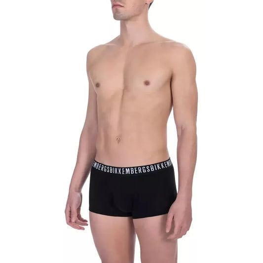 Bikkembergs Black Cotton Men's Trunk Bikkembergs