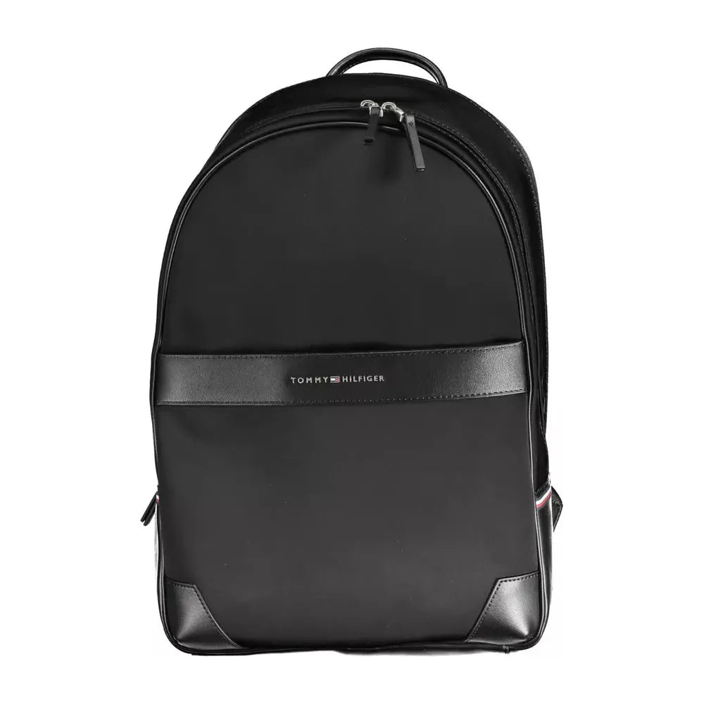 Tommy Hilfiger Black Polyethylene Men Backpack Tommy Hilfiger