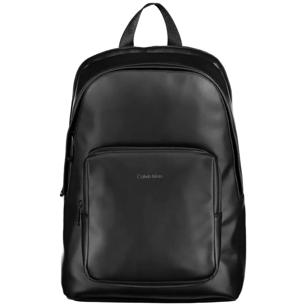 Calvin Klein Black Polyester Men Backpack