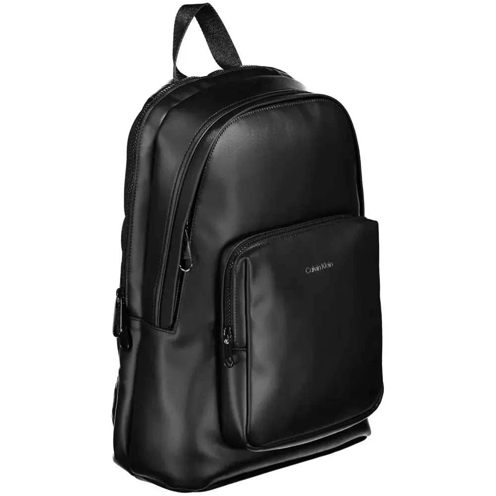 Calvin Klein Black Polyester Men Backpack