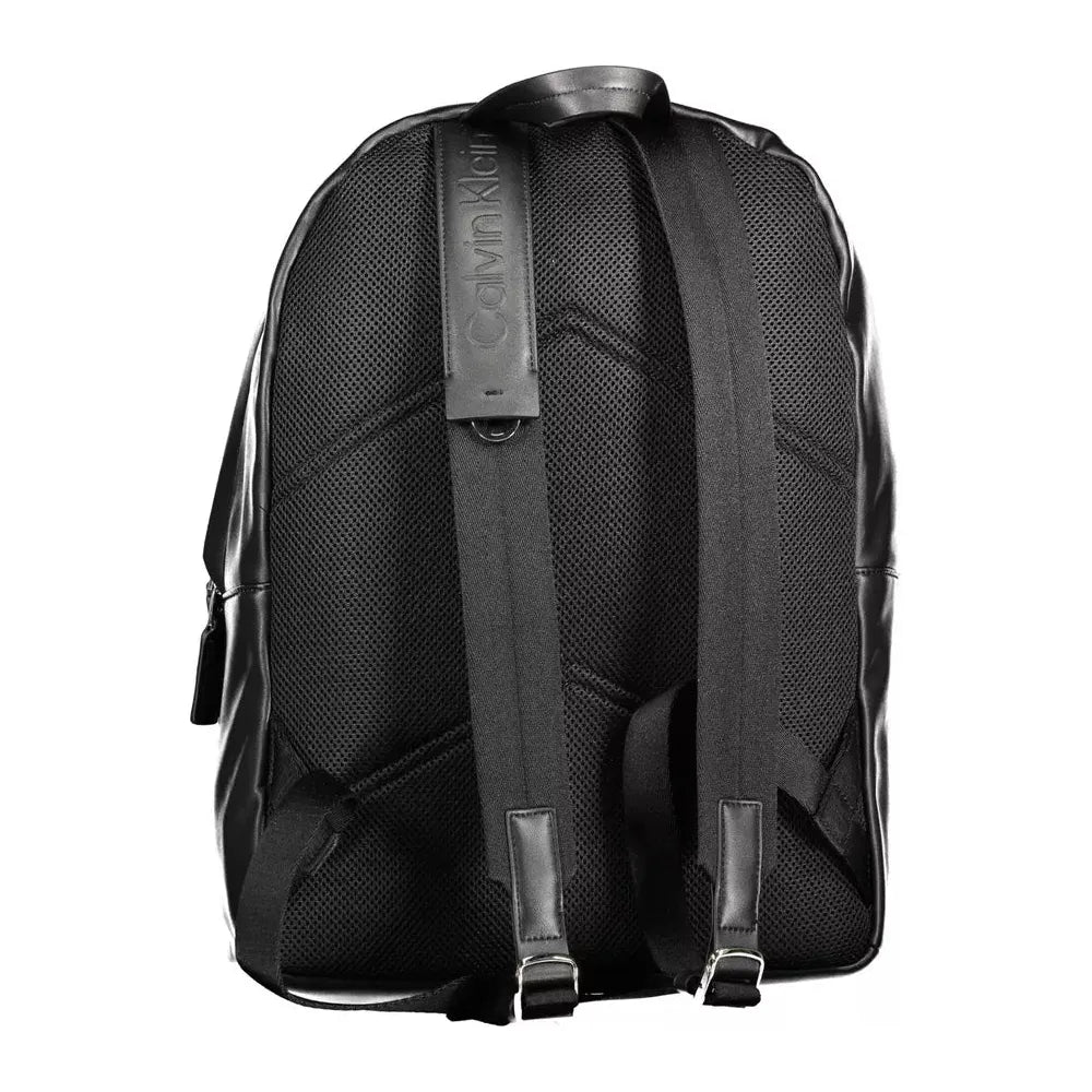 Calvin Klein Black Polyester Men Backpack Calvin Klein