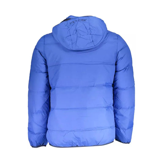 La Martina Elite Blue Jacket with Detachable Hood La Martina