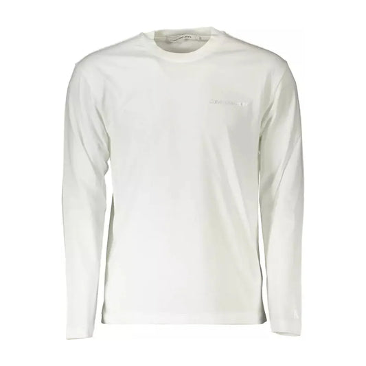 Calvin Klein White Cotton Men T-Shirt Calvin Klein