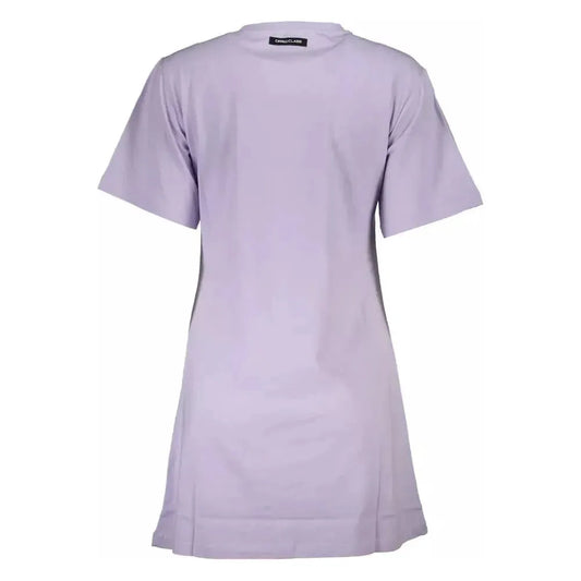 Cavalli Class Purple Cotton Women Top Cavalli Class