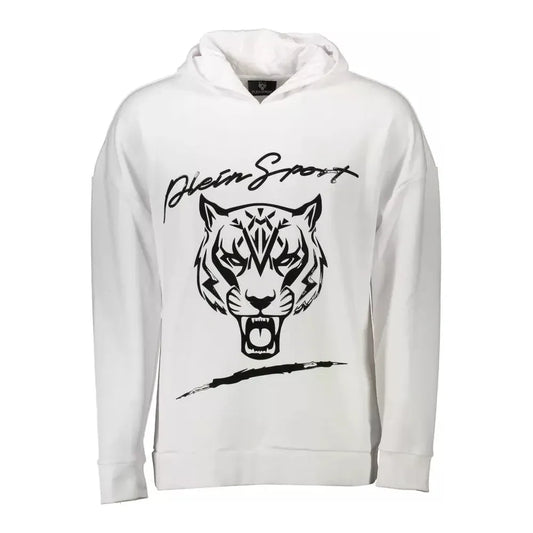 Plein Sport White Cotton Men Sweater Plein Sport