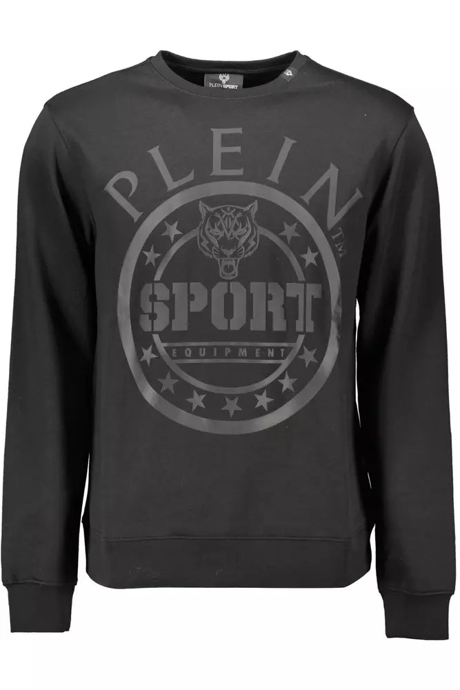 Plein Sport Black Cotton Men Sweater Plein Sport