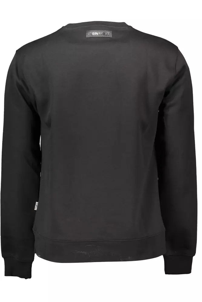 Plein Sport Black Cotton Men Sweater Plein Sport