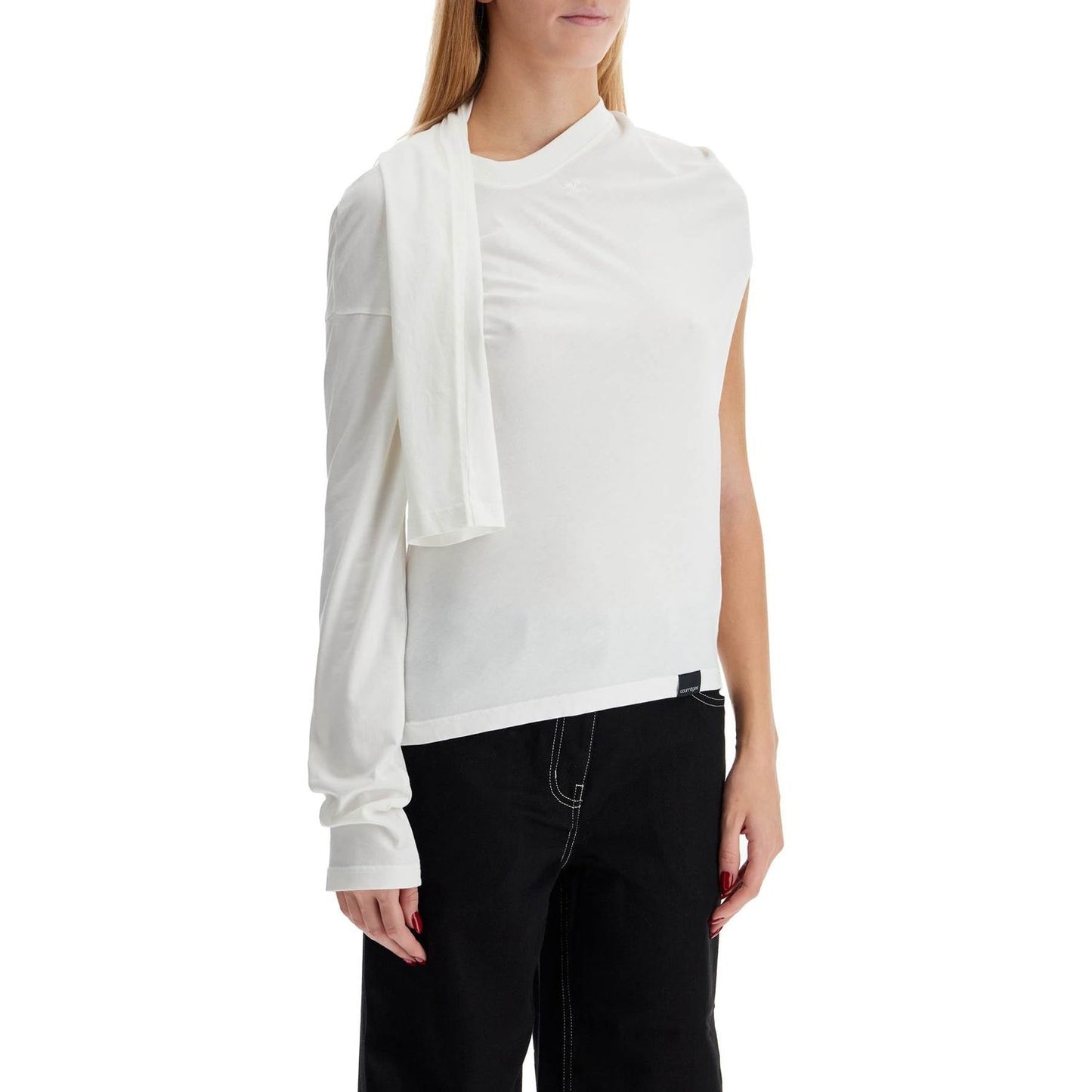 Courreges asymmetric t-shirt Topwear Courreges