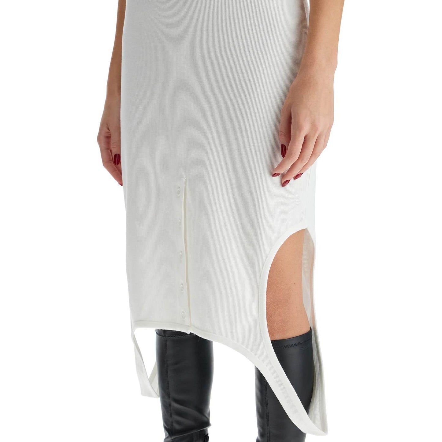 Courreges pleat dress with midi length Dresses Courreges