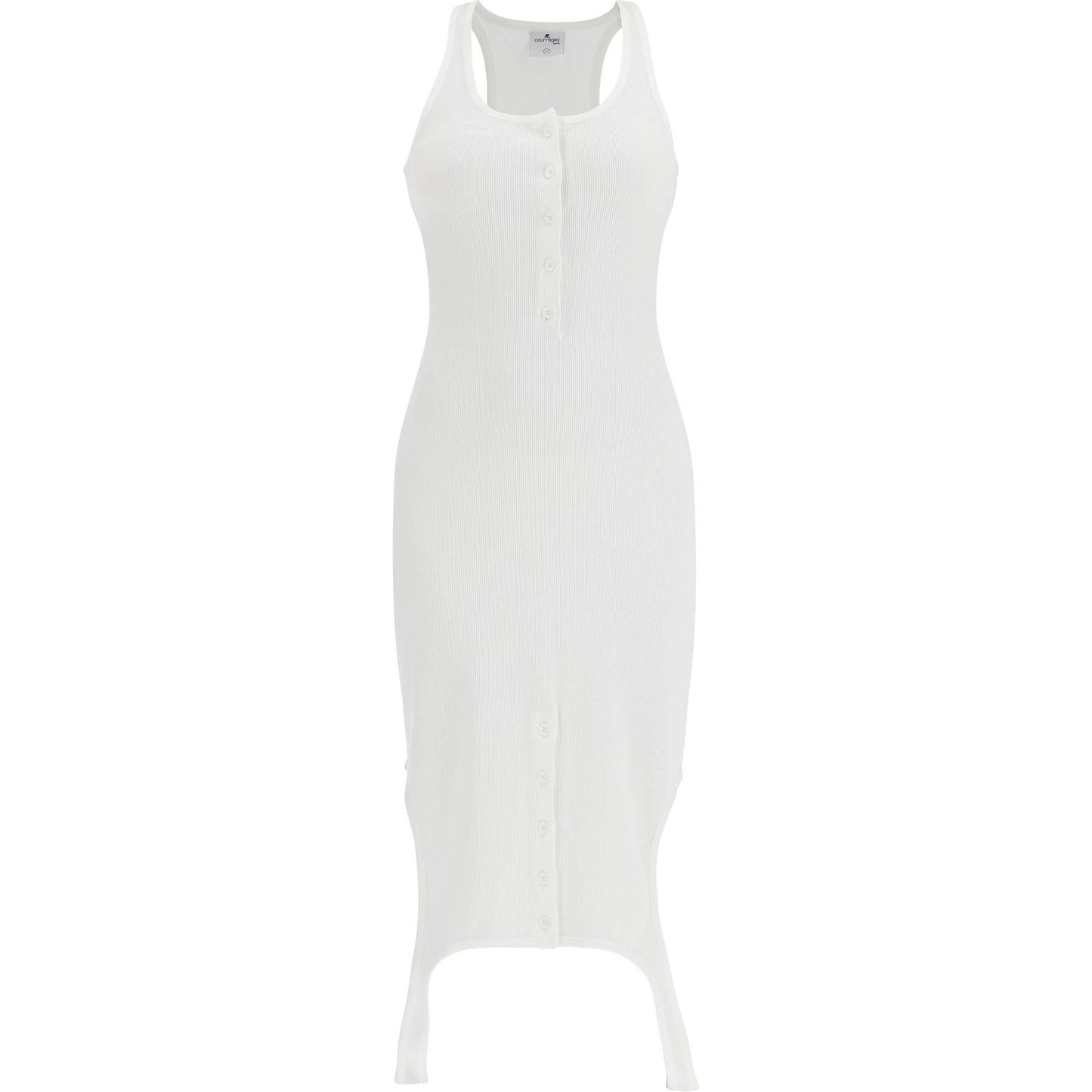 Courreges pleat dress with midi length Dresses Courreges