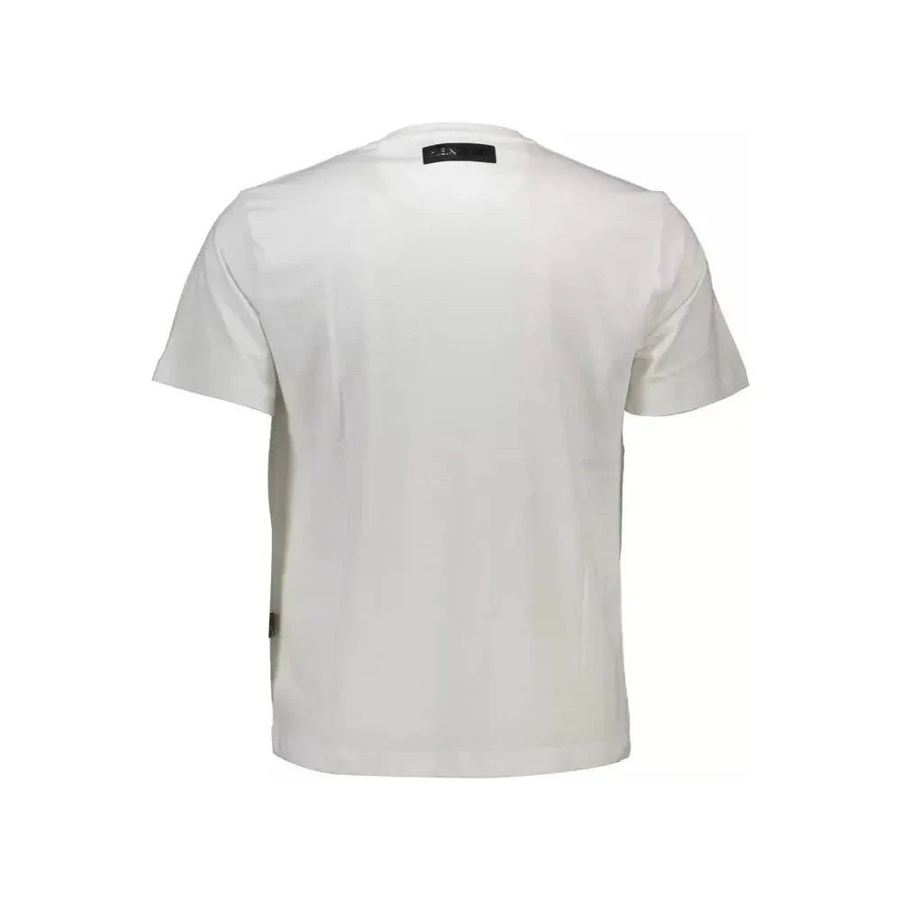 Plein Sport White Cotton Men T-Shirt Plein Sport