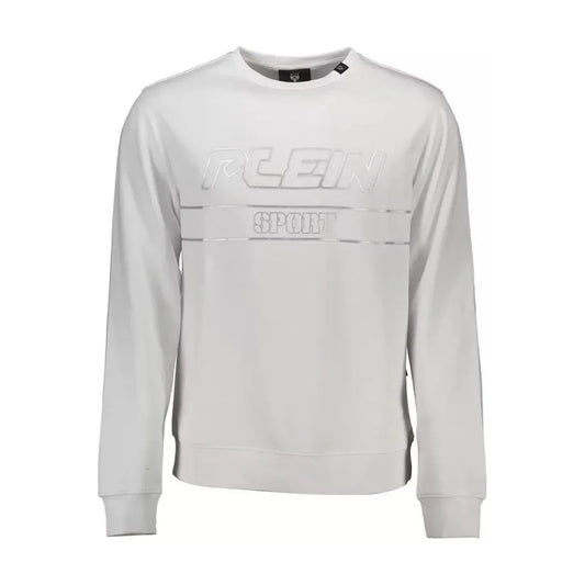 Plein Sport White Cotton Men Sweater Plein Sport