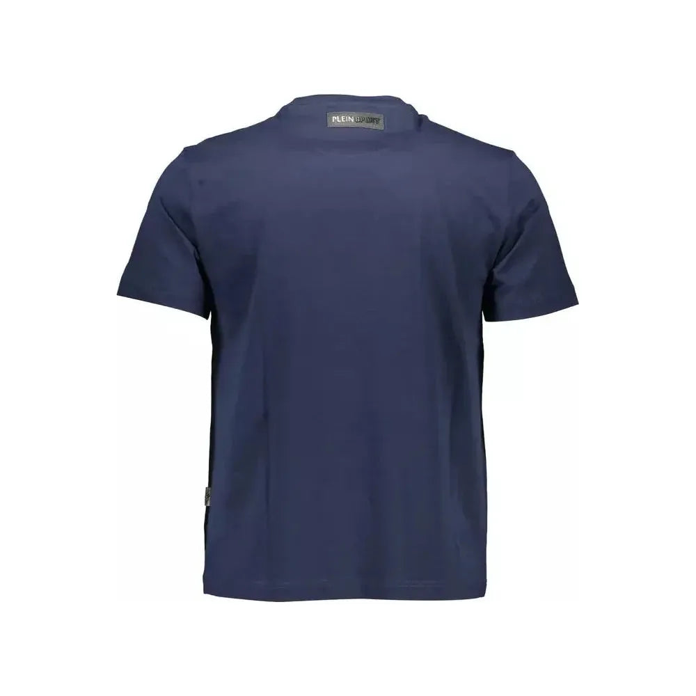 Plein Sport Blue Cotton Men T-Shirt Plein Sport