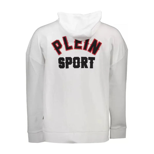 Plein Sport White Cotton Men Sweater Plein Sport