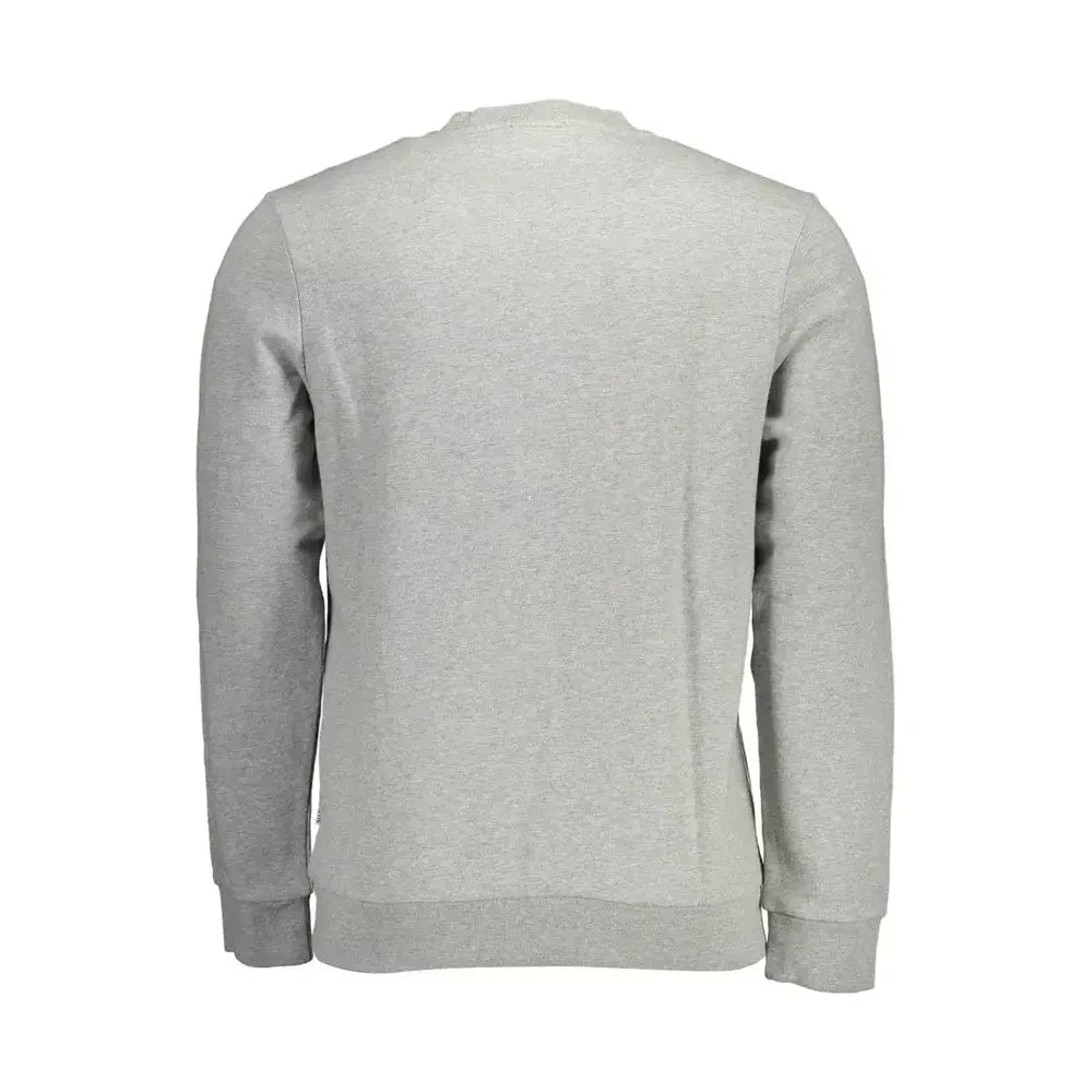 Napapijri Gray Cotton Men Sweater Napapijri