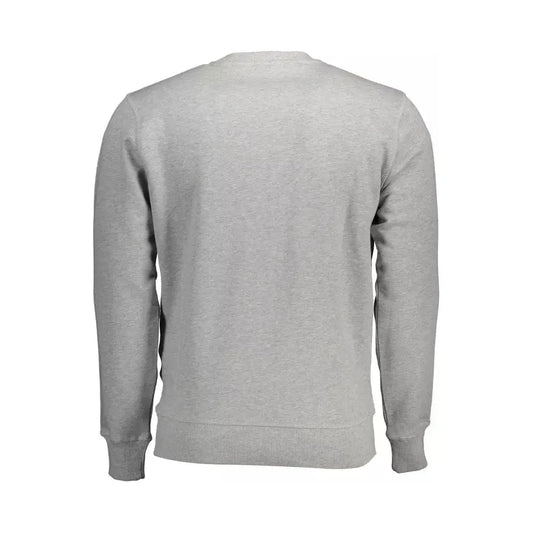 North Sails Gray Cotton Men Sweater North Sails