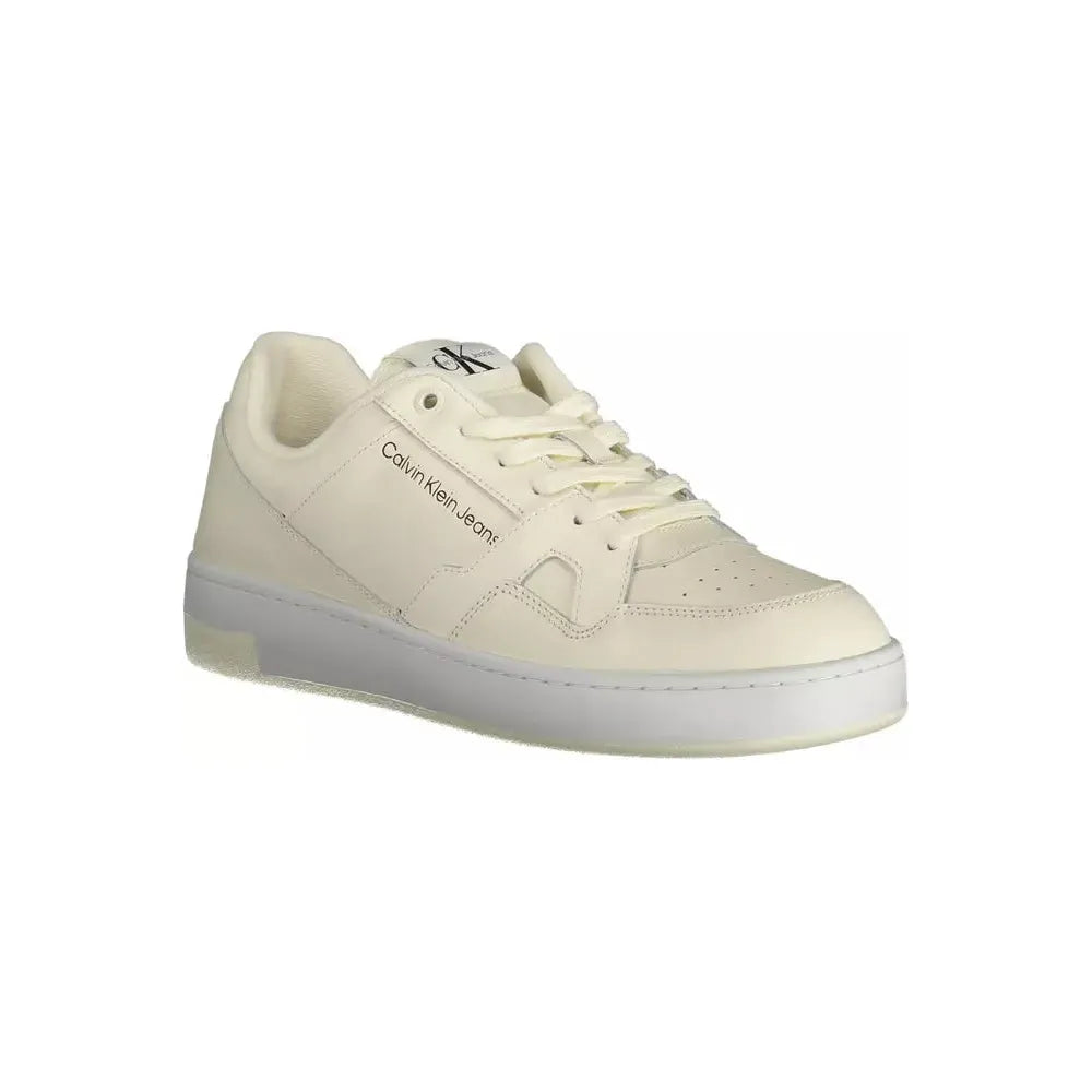 Calvin Klein White Leather Men Sneaker Calvin Klein