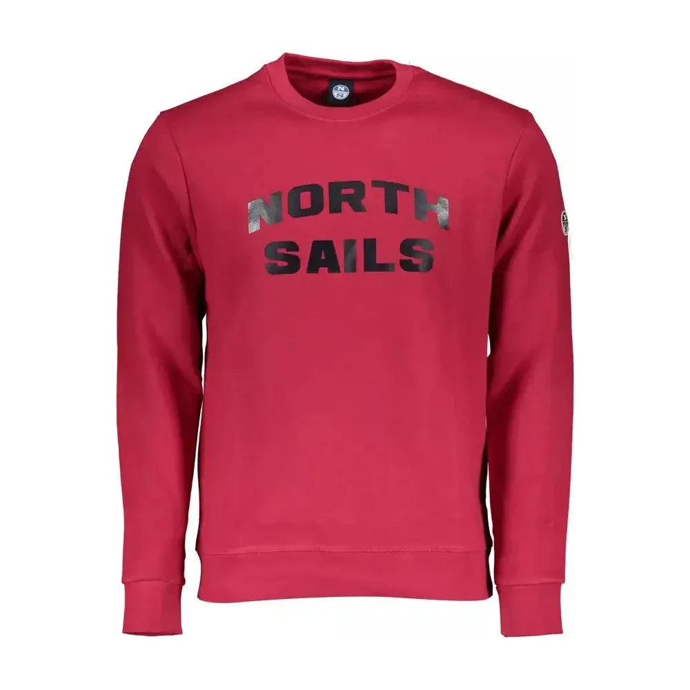 North Sails Red Cotton Men Sweater North Sails