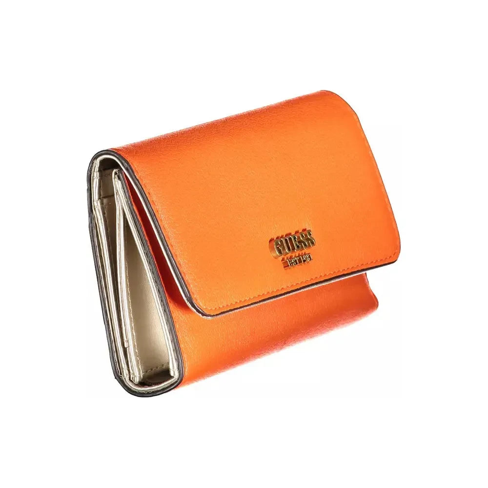 Guess Jeans Orange Polyethylene Women Wallet Guess Jeans