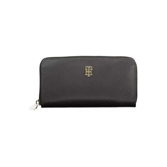 Tommy Hilfiger Black Nylon Women Wallet Tommy Hilfiger