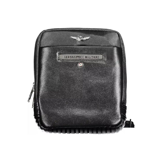 Sleek Black Shoulder Bag for the Modern Man