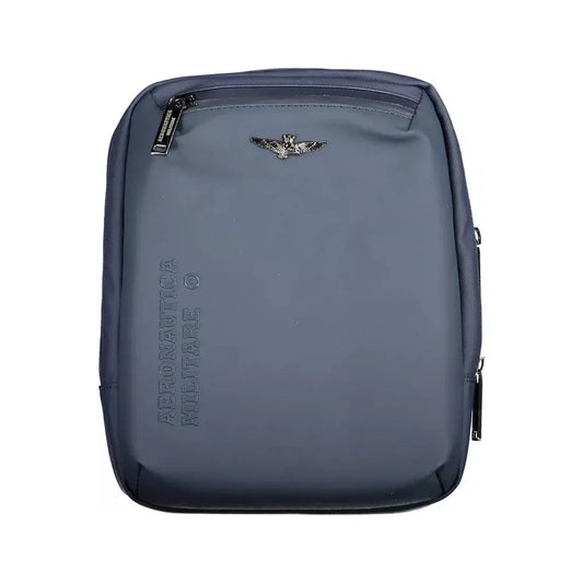 Aeronautica Militare Sleek Blue Shoulder Bag with Laptop Compartment Aeronautica Militare