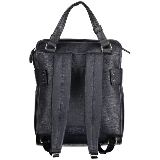 La Martina Chic Blue Urban Backpack with Laptop Sleeve La Martina