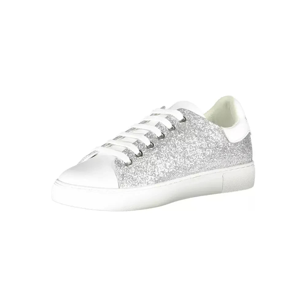 Emporio Armani Silver Polyester Women Sneaker