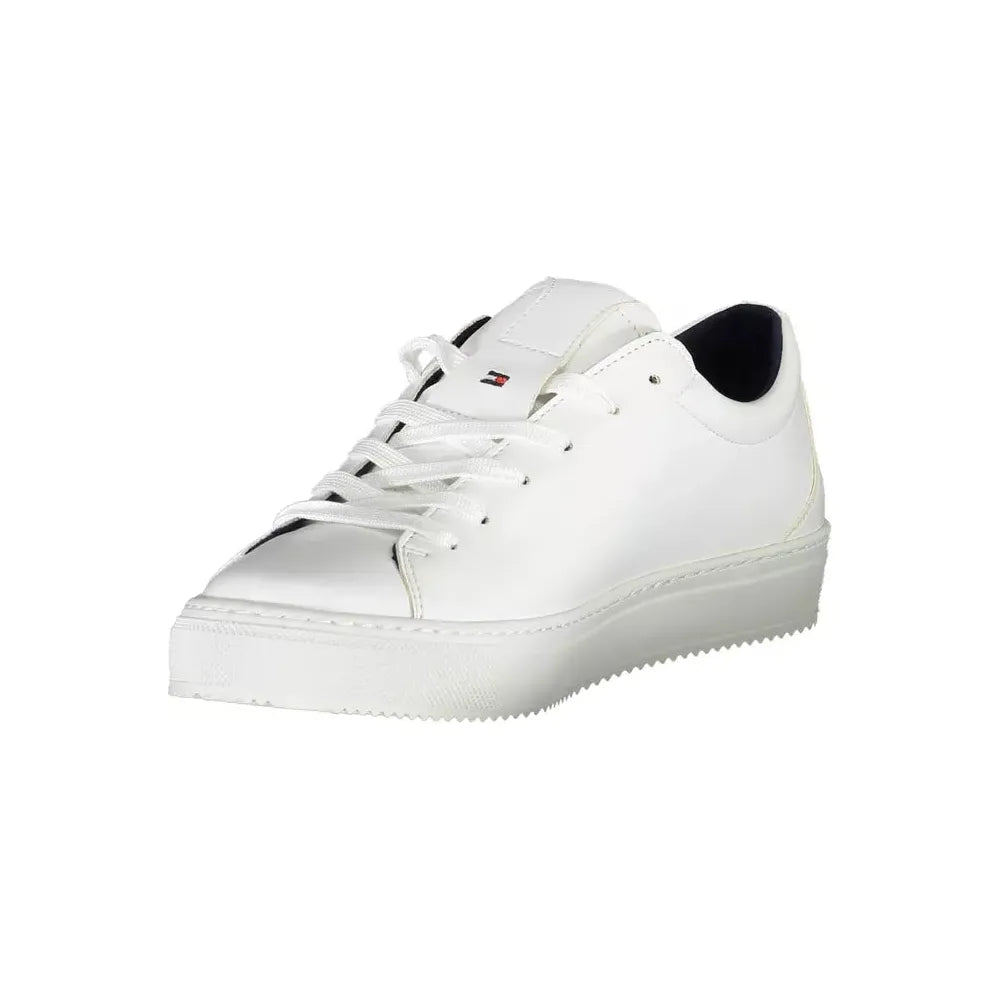 Tommy Hilfiger White Synthetic Women Sneaker Tommy Hilfiger