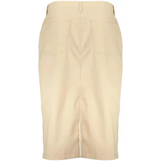 Gant Beige Cotton Women Skirt Gant