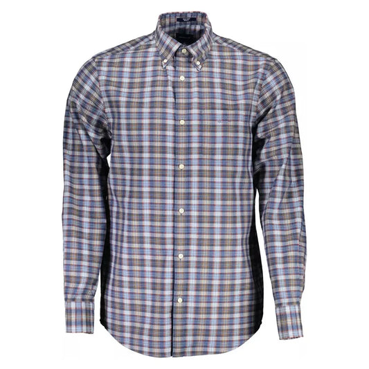 Gant Blue Cotton Men Shirt Gant