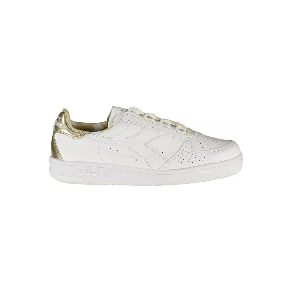 Diadora White Leather Women Sneaker Diadora