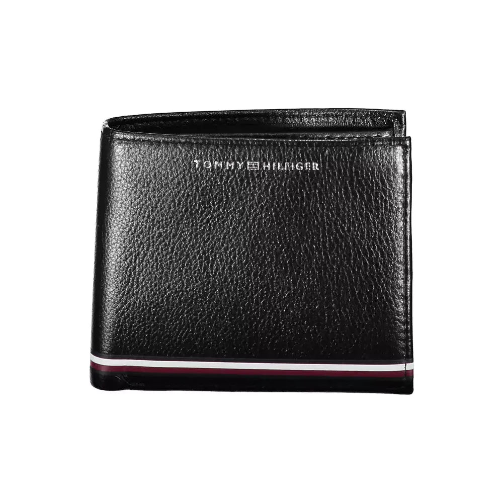 Tommy Hilfiger Black Leather Men Wallet Tommy Hilfiger