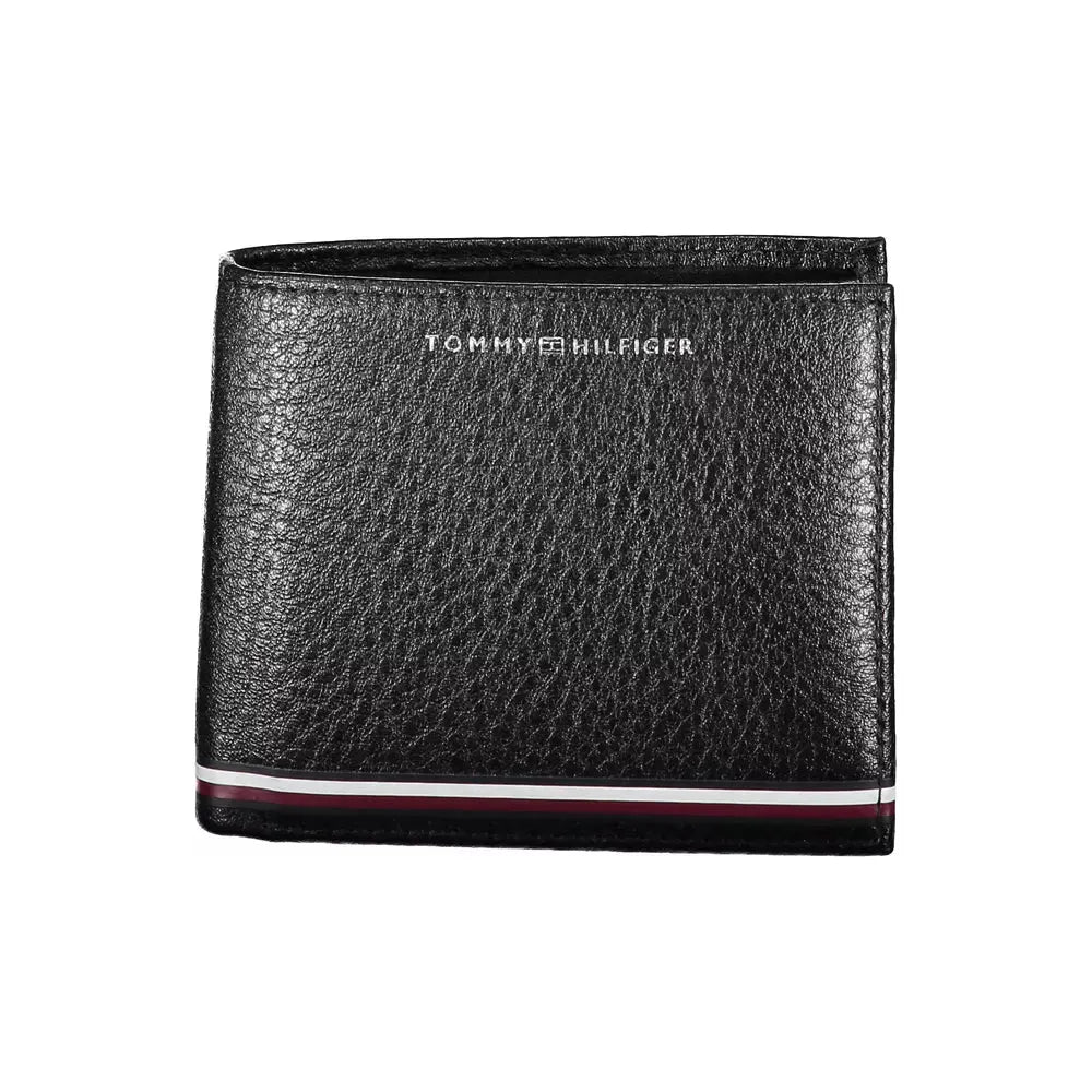 Tommy Hilfiger Black Leather Men Wallet Tommy Hilfiger