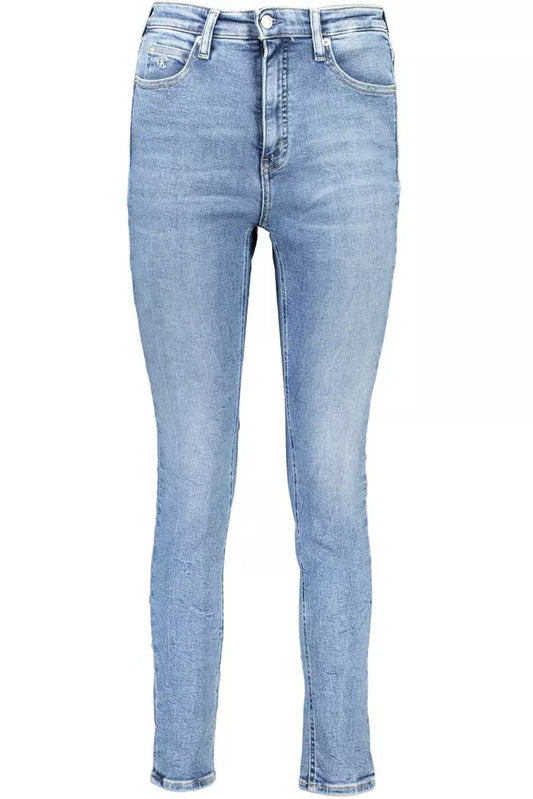 Calvin Klein Light Blue Cotton Women Jeans Calvin Klein