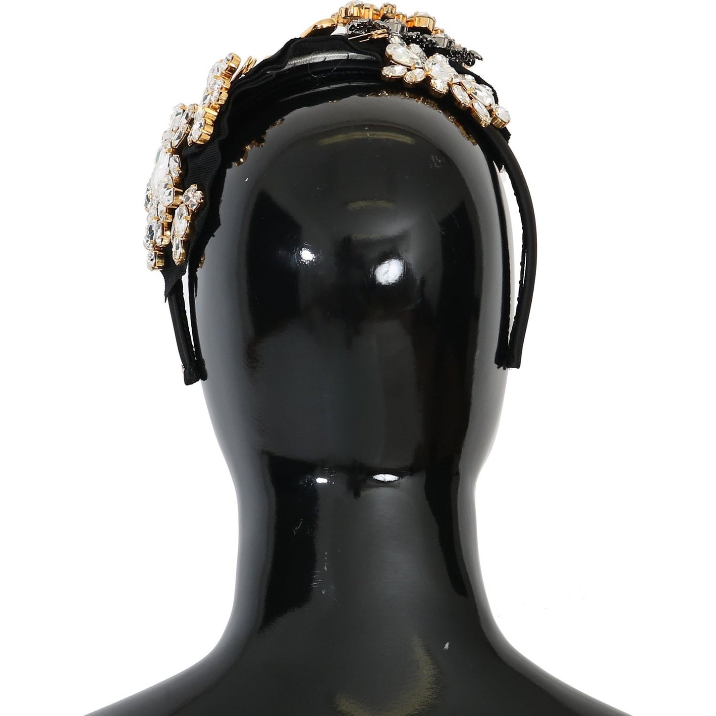 Dolce & Gabbana Elegant Black Crystal Headband Diadem Dolce & Gabbana