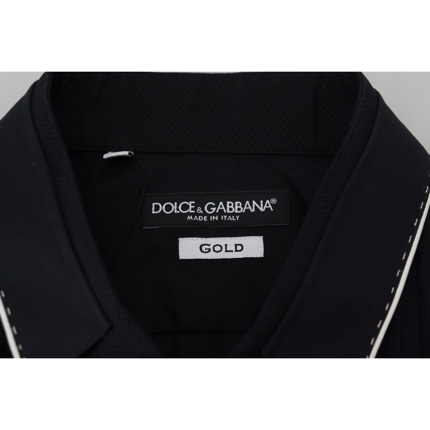 Dolce & Gabbana Elegant Slim Fit Tuxedo Dress Shirt Dolce & Gabbana